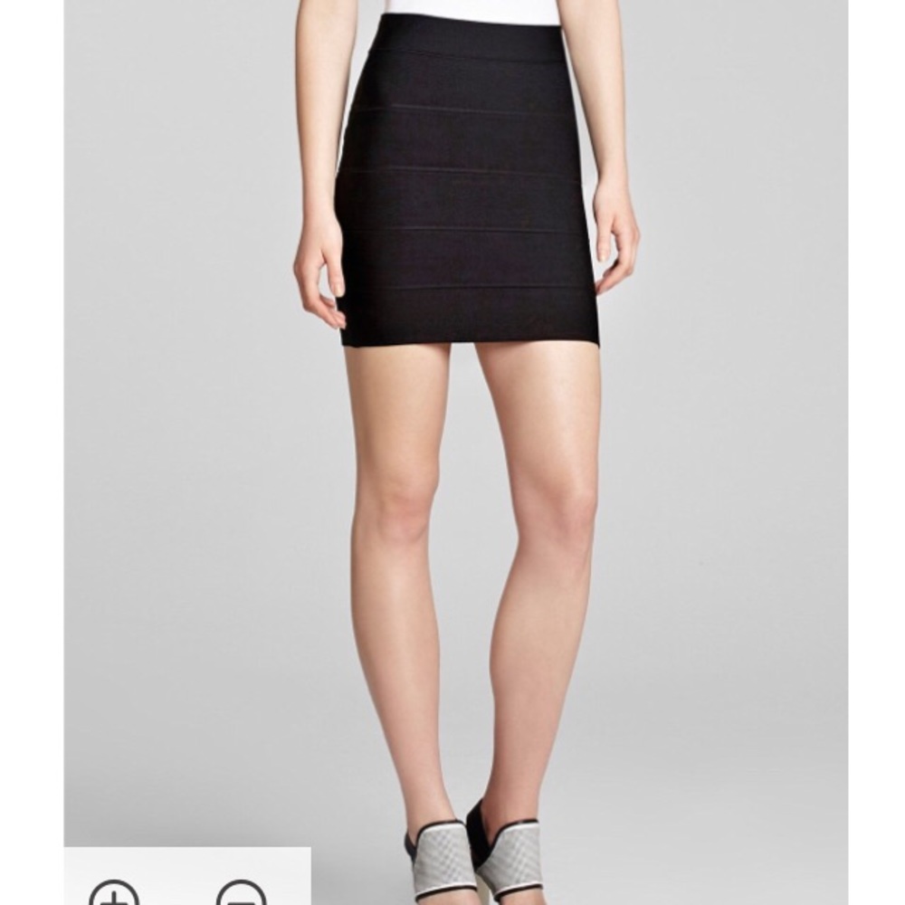 BCBGMaxAzria Simone mini bandage skirt